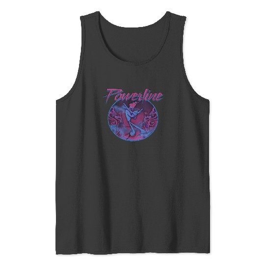 Disney A Goofy Movie Powerline Neon Disco Style Tank Tops