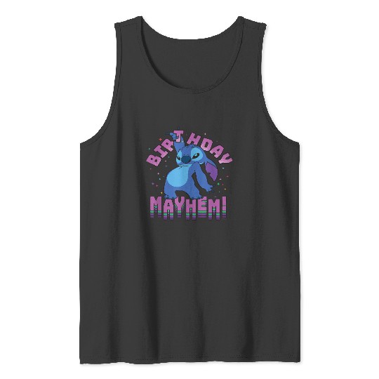 Disney Lilo & Stitch Disco Dance Birthday Mayhem Tank Tops