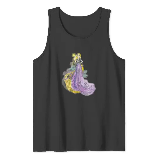 Disney Rapunzel Watercolor Tank Tops