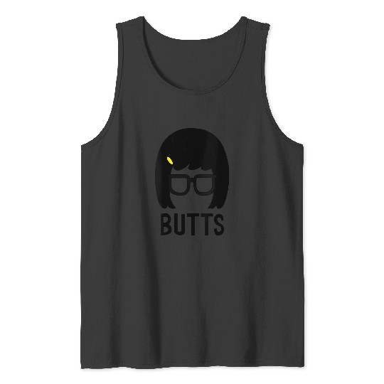 Womens Bobs Burgers Tina Belcher Butts VNeck Tank Tops