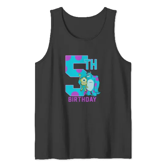 Disney Pixars Monsters Inc. Mike & Sully Happy 5th Birthday Tank Tops
