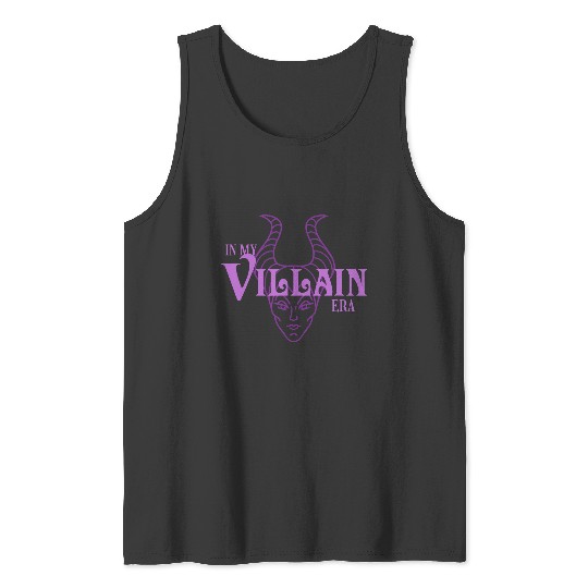 Disney Villains In My villain eras Maleficent Text Logo Tank Tops