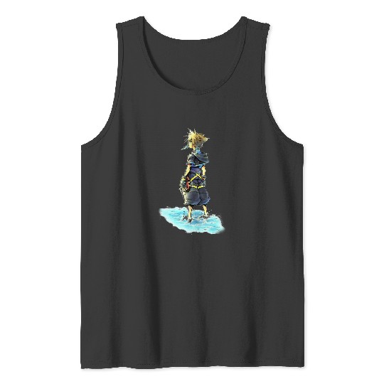 Disney Kingdom Hearts Sora Sea Salt Ice Cream Sketch Tank Tops