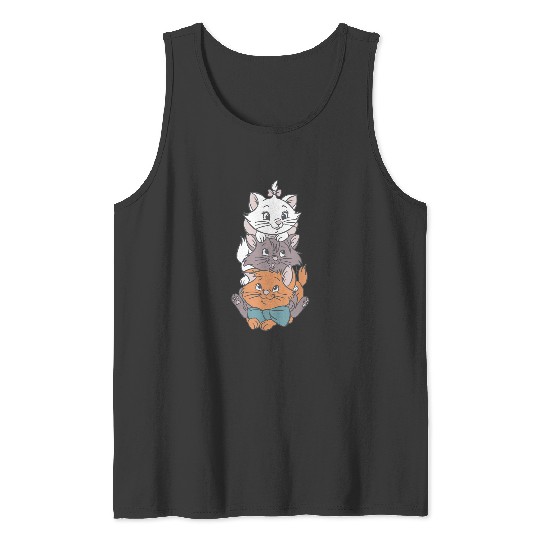 Disney The Aristocats Adorable Cute Trio Big Chest Portrait Tank Tops