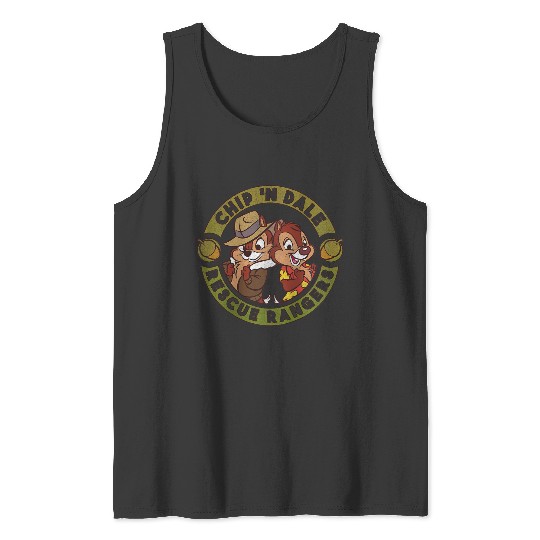 Disneyss Chip 'n Dale Rescue Rangers Logo Tank Tops