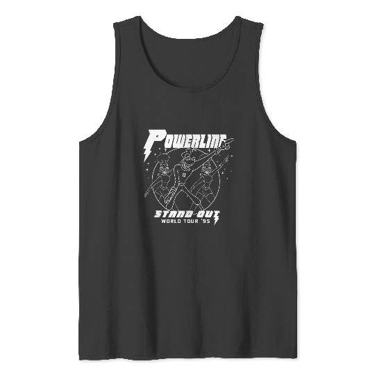 Disney A Goofy Movie Powerline World Tour Outline Tank Top Tank Tops