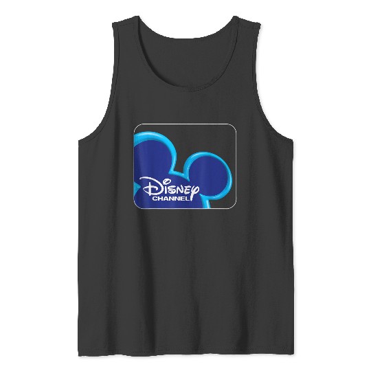 Disney Channel  Mickey Mouse Blue 2000s Logo Tank Tops