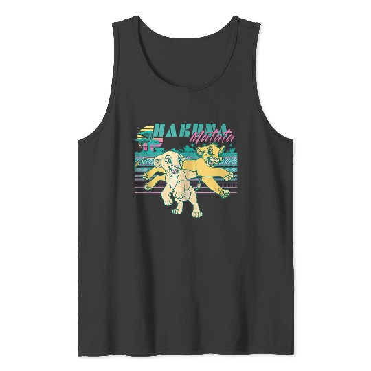 Disneyss Lion King Retro Simba Nala 90s Hakuna Matata Tank Tops