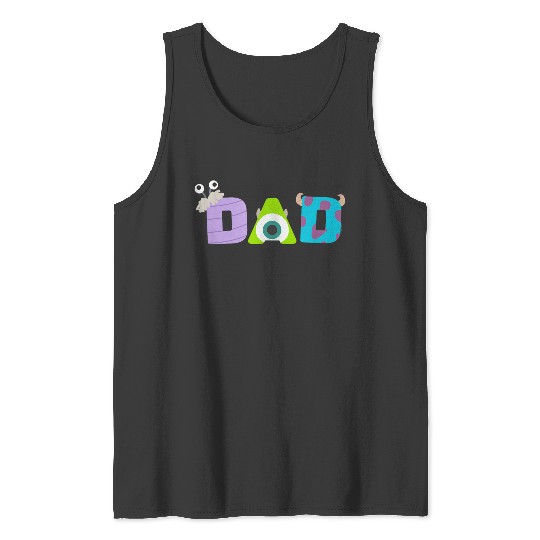 Disneyss And Pixarss Monsters Inc Dad Fathers Day Birthday Tank Tops