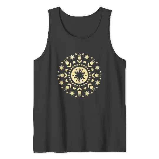 Disneyss Tangled Rapunzel Sun Mandala Tank Tops