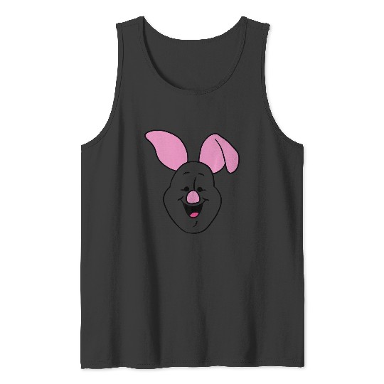 Disney Winnie The Pooh Piglet Large Face Premium Tank Tops