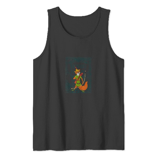 Disney Robin Hood Retro  Distressed Tank Tops