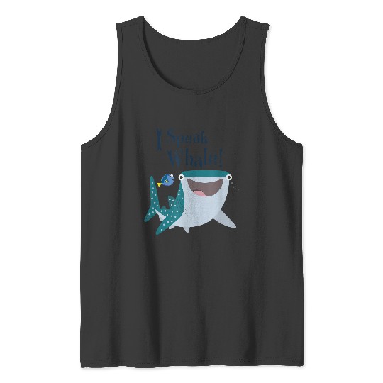 Disneyss Pixars Finding Dory Destiny Dory I Speak Whale Logo Tank Tops