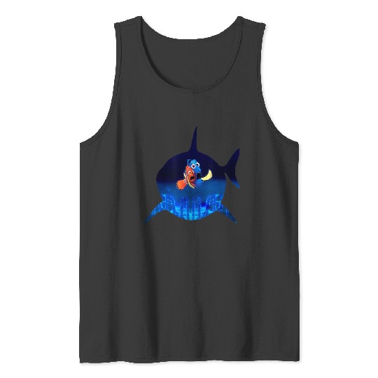 Disneyss Pixars Finding Nemo Marlin Dory Bruce Silhouette Tank Tops