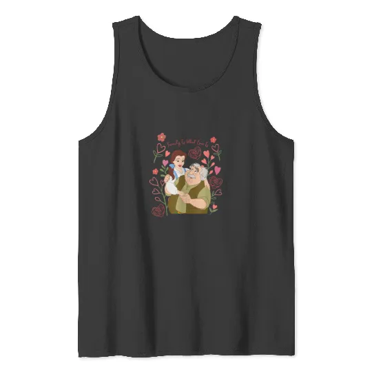 Disney Princess Belle Dad Daughter Family Is Wha Tank Tops
