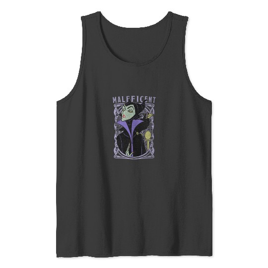 Disney Sleeping Beauty Maleficent Old School Pos Tank Tops