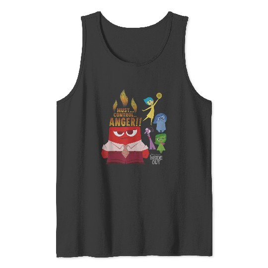 Disneyss Pixars Inside Out Must Control Anger Vintages Tank Tops