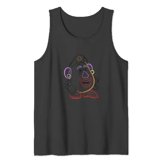 Disneyss Pixars Toy Story Mrs Potato Head Line Art Tank Tops