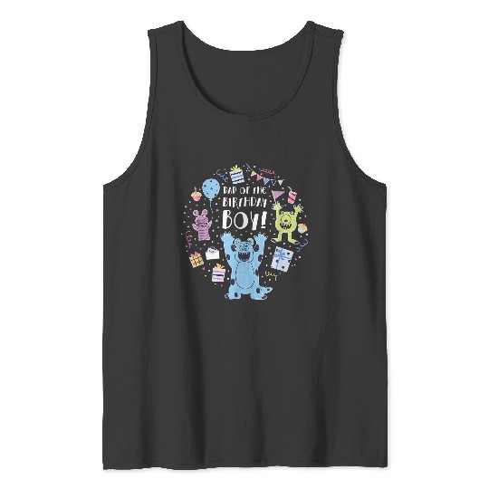 Disneyss And Pixarss Monsters Inc Dad Of The Birthday Boy Tank Tops