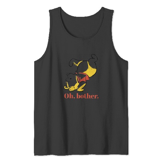 Disneyss Winnie The Pooh Oh Brother Handstand Art Logo Tank Tops