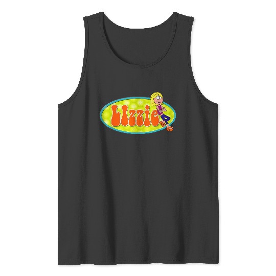 Disneyss Channel Lizzie Mcguire Animated Lizzie Logo Tank Tops