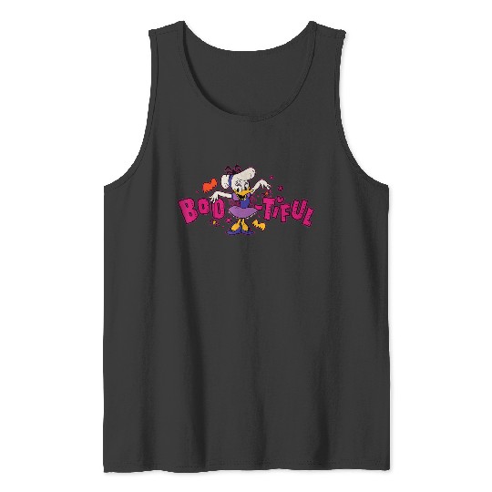Disneyss Daisy Duck In Costume Boo tiful Spooky Cute Halloween Tank Tops