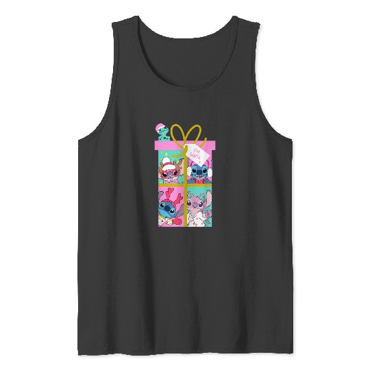 Disneyss Lilo Stitch Christmas Angel Stitch Gift For Santa Tank Tops