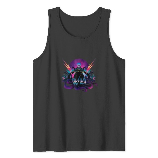 Disney Villains Ursula 90s Rock Band Neon Tank Top Tank Tops