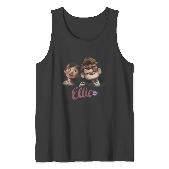 Disneyss Pixars Up Carl Ellie Couple His Ellie Distressed Tank Tops