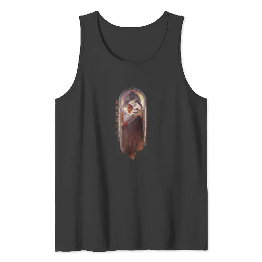 Star Warss Ahsoka Tano Jedi Thoughtful Profile Disneyss+ Tank Tops