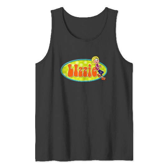 Disneyss Channel Lizzie Mcguire Animated Lizzie Logo Tank Tops