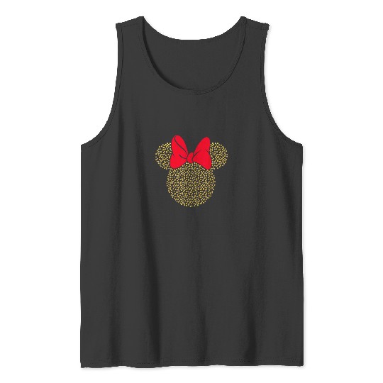 Disney Minnie Mouse Dotted Gold Icon T-Shirt Tank Tops