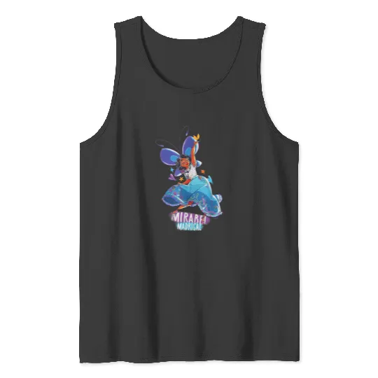 Disneyss Encanto Mirabel Colorful Vibes Butterfly Dance Tank Tops