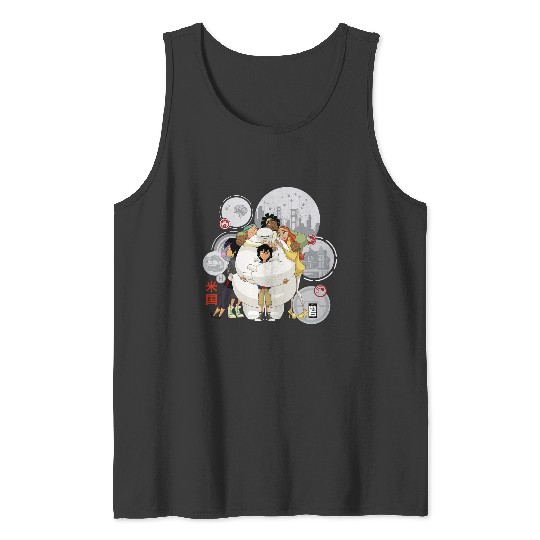 Disney Big Hero 6 TV Series Baymax Hugs Graphic Tank Tops