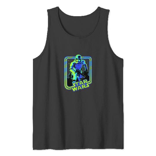 Stormtrooper Glow Neon Disney+ T-Shirt Tank Tops