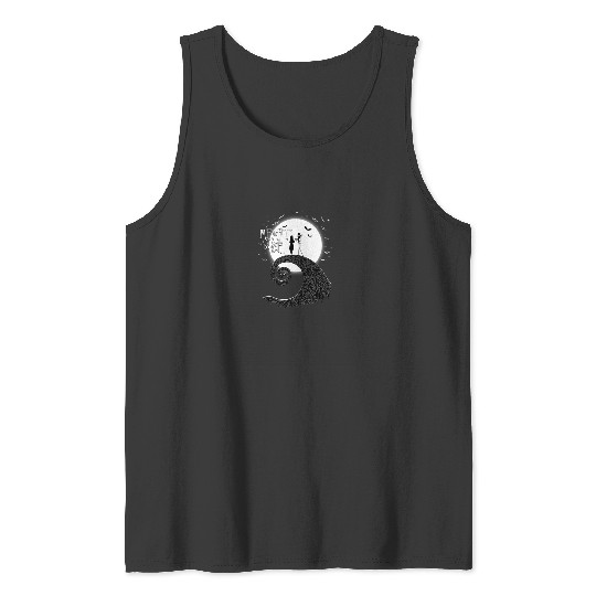 Disney The Nightmare Before Christmas Jack And Sally Pullover Hoodie Tank Tops