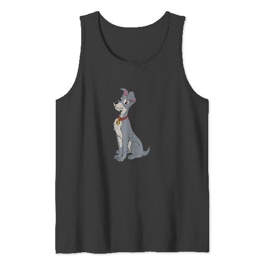 Disneyss Lady And The Tramp Simple Portrait Tank Tops