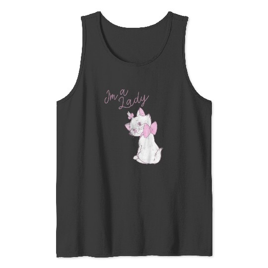 Disneyss The Aristocats Marie I'm A Lady Text Tank Tops