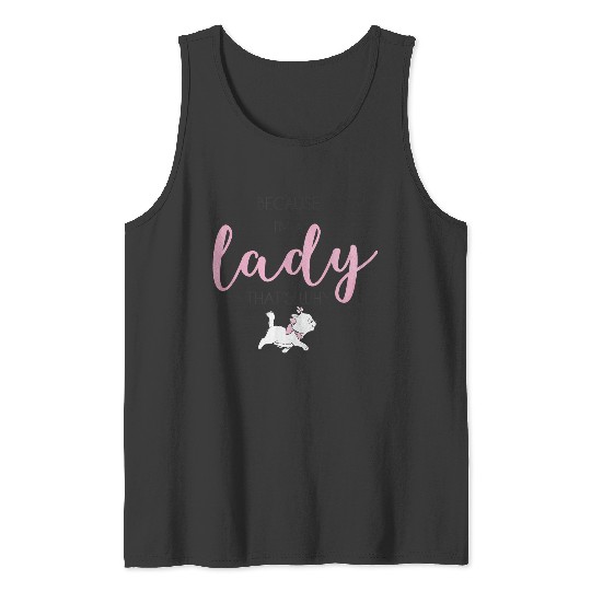 Disneyss The Aristocats Marie Because I'm A Lady Tank Tops