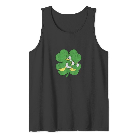 Disney Donald Duck Retro Shamrock St. Patrick's Day T-Shirt Tank Tops