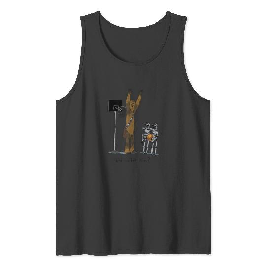 Chewbacca Basketball Who Invited Him Disney+ T-Shirt Tank Tops