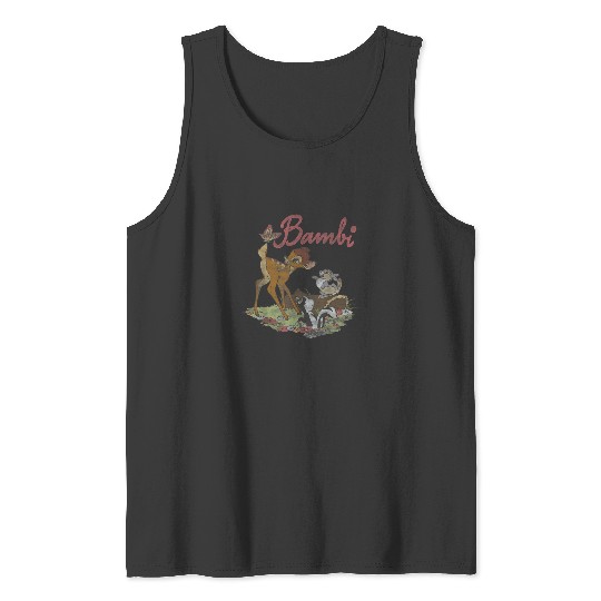 Disney Bambi Group Shot Logo Tank Tops