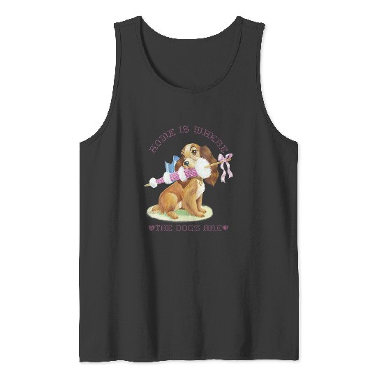 Disneyss Lady And The Tramp Lady Home Is Where The Dogs Are Tank Tops