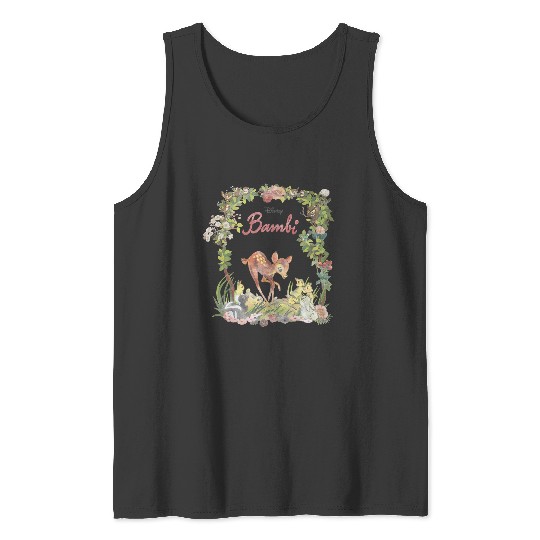 Disney Bambi Floral Portrait Tank Tops