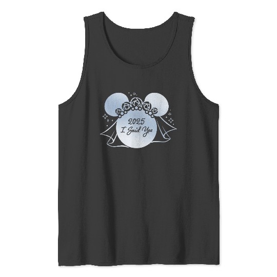 Disney I Said Yes Proposal Engagement Bridal Veil Minnie 25 Tank Tops