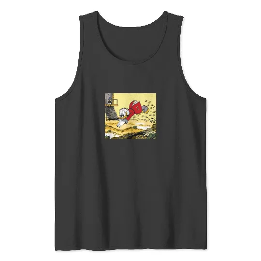 Disney DuckTales Scrooge McDuck Swimming In Cash Tank Tops