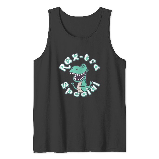 Disney  Toy Story Cute Rex-tra Special Big Chest Logo Tank Tops