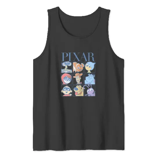 Disney  Multi Franchise Group Shot Big Chest Panels Tank Tops