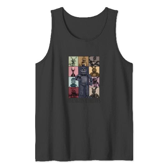 Five Nights At Freddys Eras Tour Tank Tops