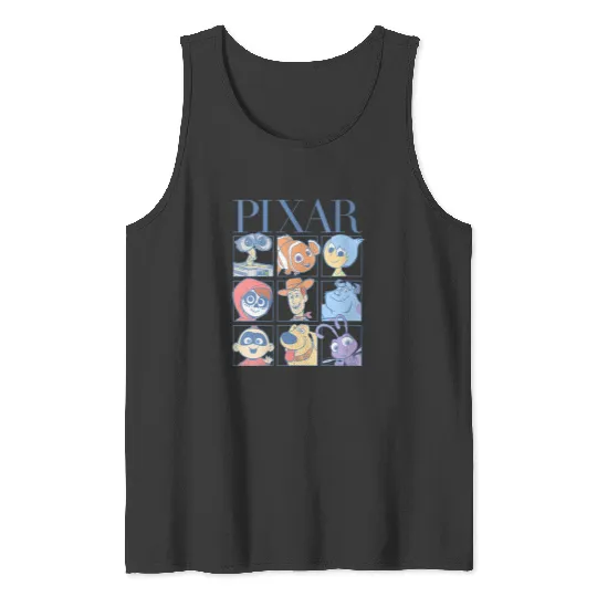 Womens Disney  Multi Franchise Group Shot Big Chest Panels Tank Tops